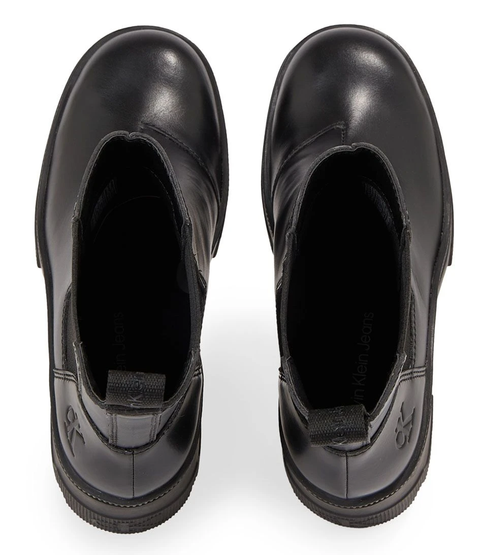 Calvin Klein Chunky Heeled Chelse Triple Black 4 Calvin Klein Chunky Heeled Chelse Triple Black – Image 4