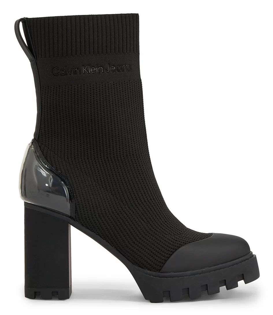 Calvin Klein Platform Knit Sock K Triple Black 1 Calvin Klein Platform Knit Sock K Triple Black