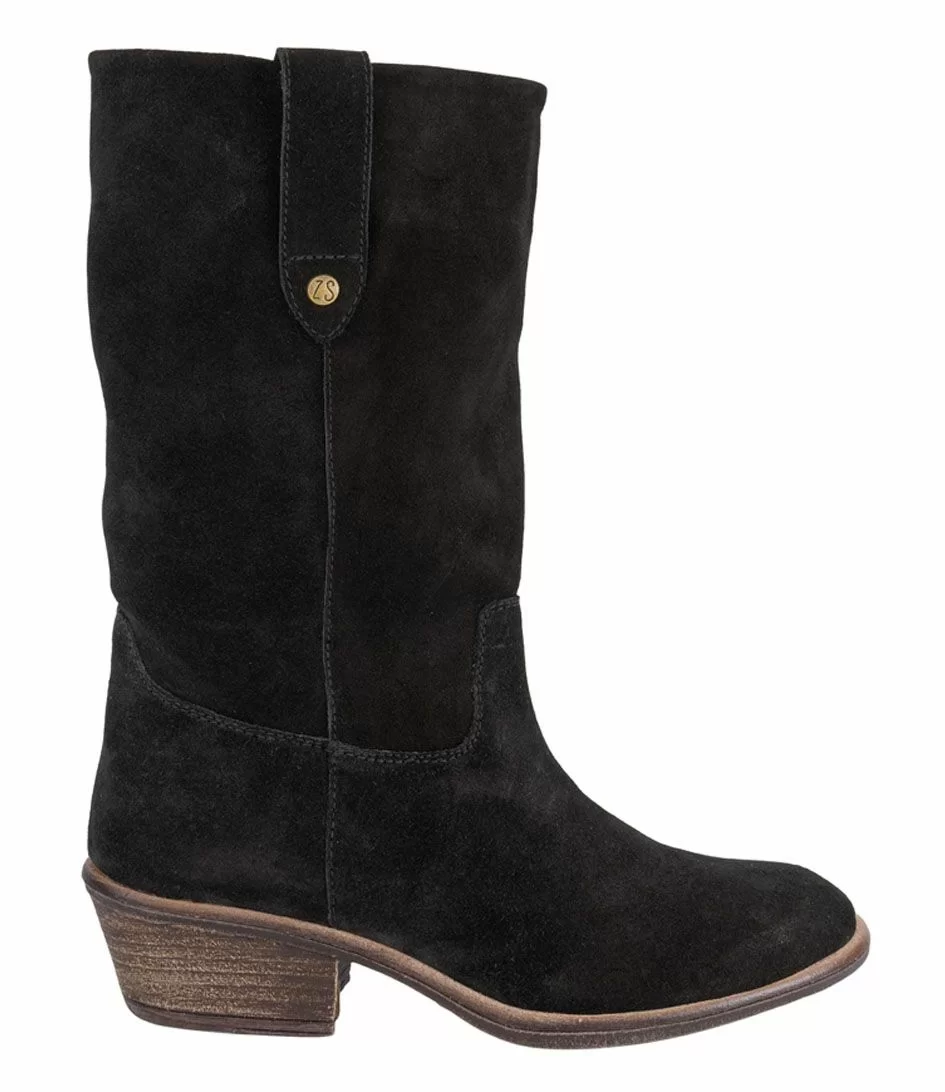 Suede Laarzen Zwart 1 Suede Laarzen Zwart