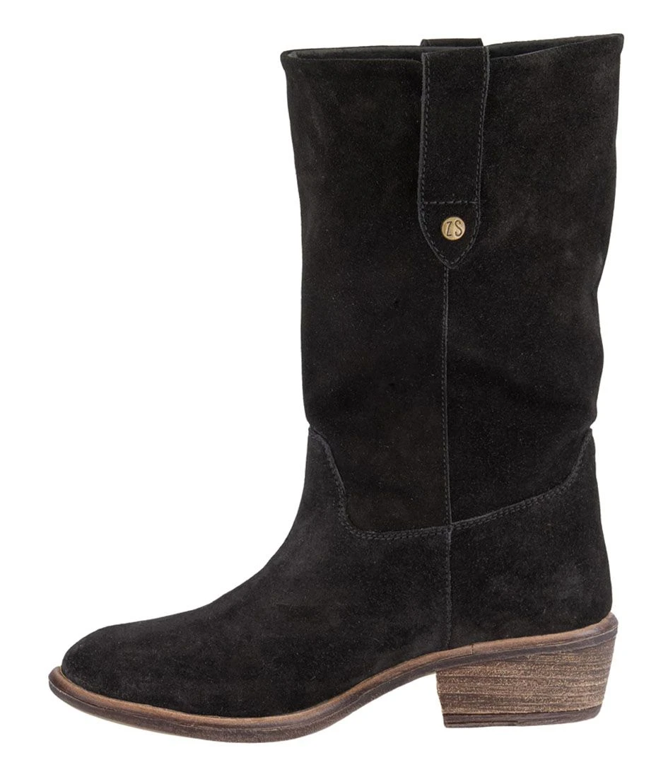 Suede Laarzen Zwart 3 Suede Laarzen Zwart – Image 3