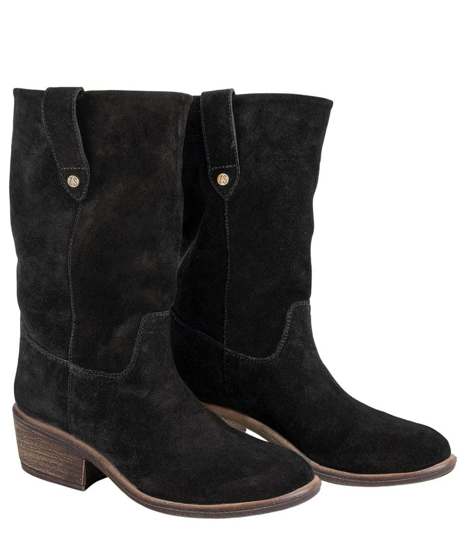 Suede Laarzen Zwart 4 Suede Laarzen Zwart – Image 4